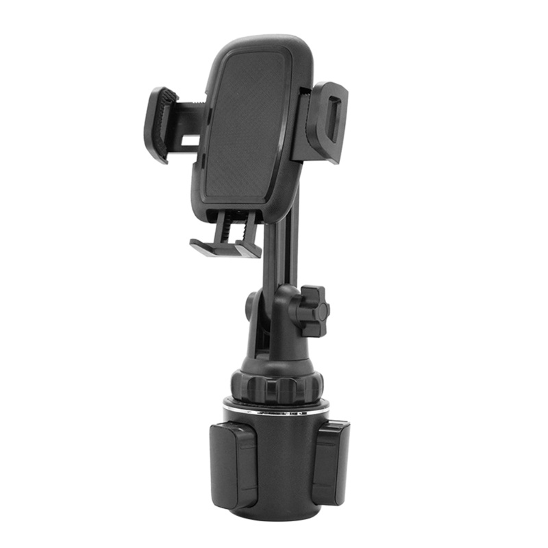 Giá Đỡ Điện Thoại / Cốc Nước Màu Đen Có Thể Điều Chỉnh Chiều Cao 360 Độ Tiện Dụng Cho Xe Hơi