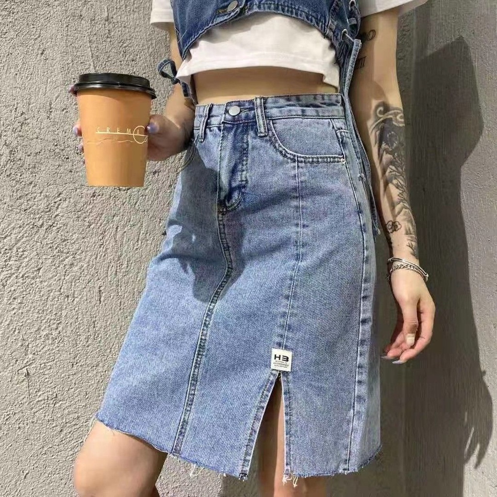 Chân Váy Chữ A Lưng Cao Thời Trang Hàn Quốc Cho Nữ