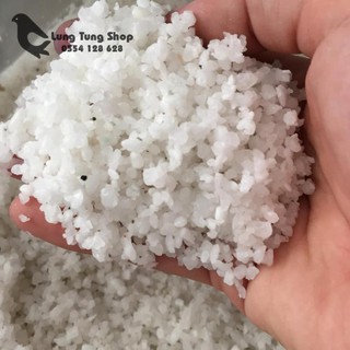 1 kg Đá sỏi màu trắng nhỏ nhuyễn dùng trải nên hồ cá và trang trí sân vườn