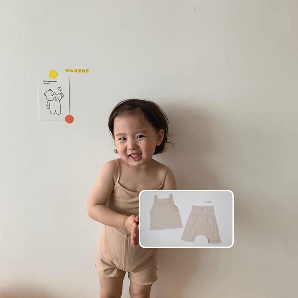 Quần Áo Trẻ Em 💖 FREE SHIP 💖 Bộ MINKY MOM Cạp Cao 2 Dây Cho Bé - Chất Thun Lạnh Siêu Mềm Mịn Mát - AF KID