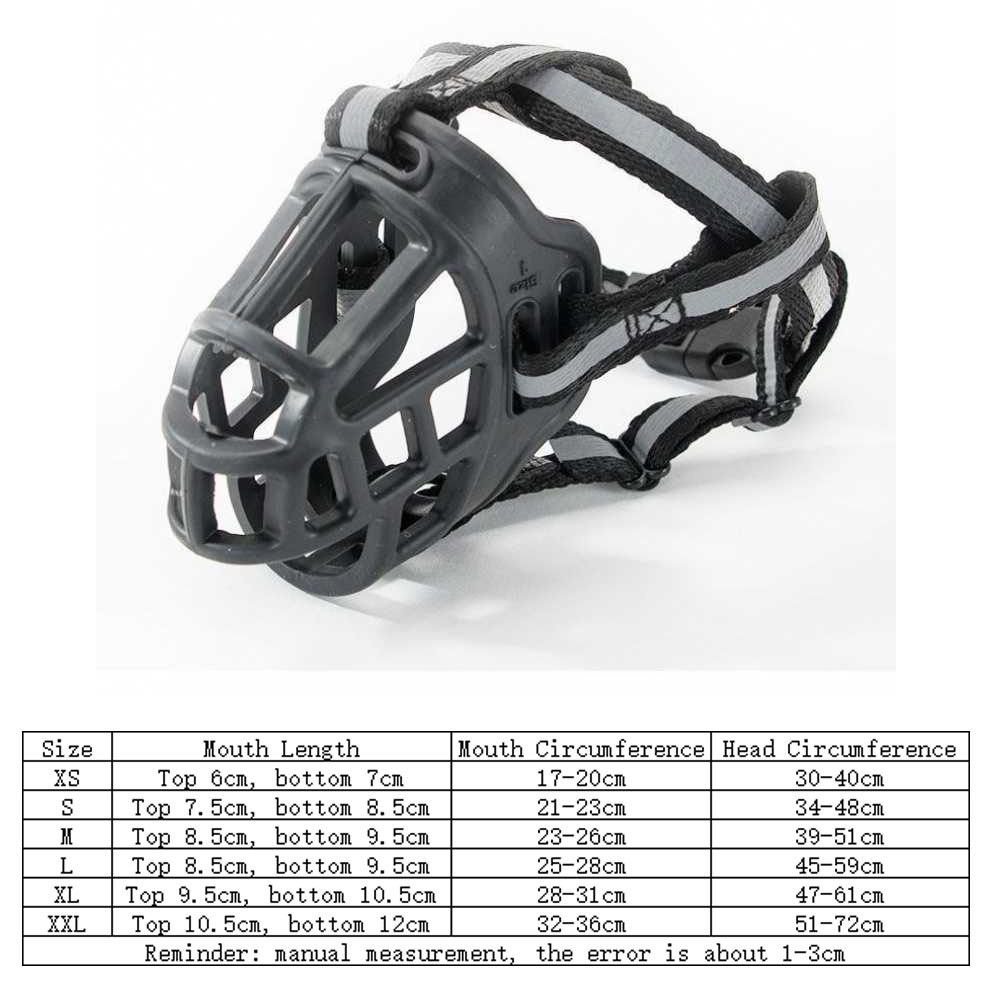 Rọ Mõm Silicon Mềm Mại Màu Vàng Phản Quang Thoáng Khí Thoải Mái Cho Thú Cưng