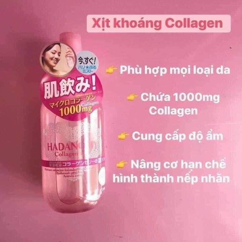 xịt khoáng collagen KiLaN Nhật bản chính  hãng