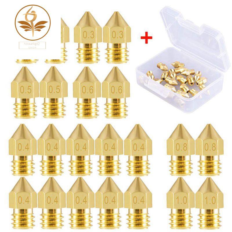 Bộ 22 Đầu Phun Mk8 0.2mm, 0.3mm, 0.4mm, 0.5mm, 0.6mm, 0.8mm, 1.0mm Cho Máy In 3d | BigBuy360 - bigbuy360.vn