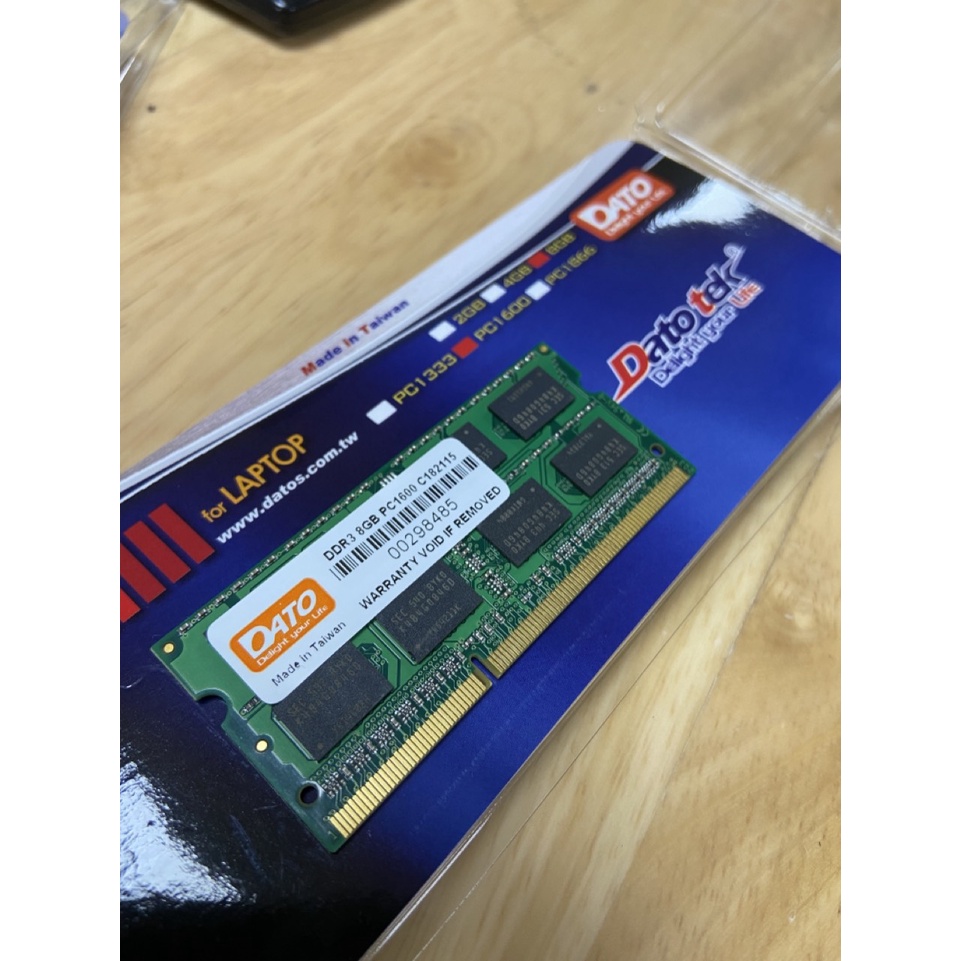 Ram laptop Dato 4G 8GB DDR3 bus 1600-Hàng chính hãng