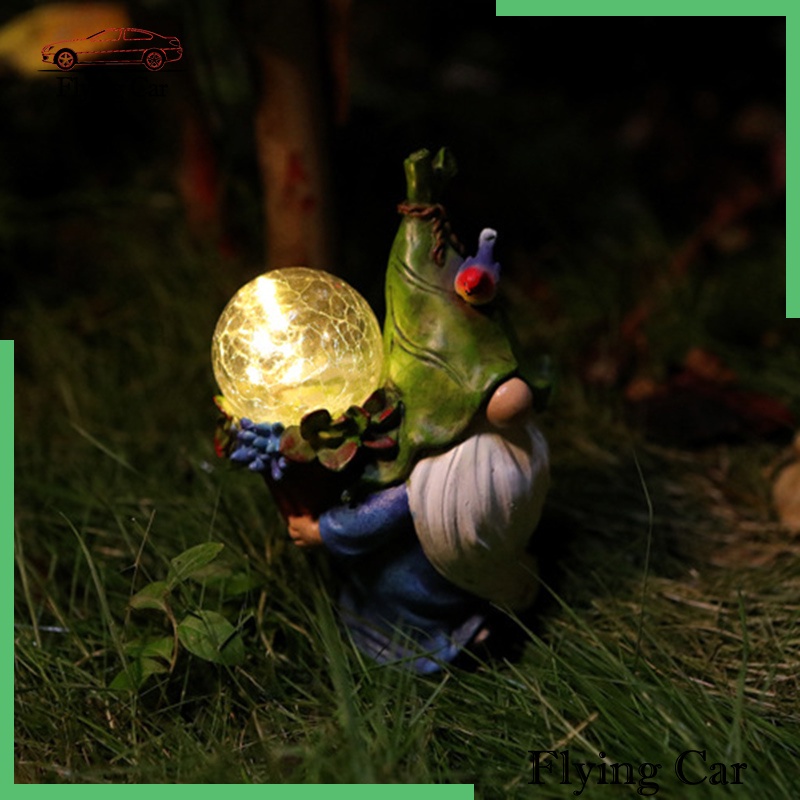 [Lzdjfmy2] Bức Tượng Nhựa Resin Năng Lượng Mặt Trời Nghệ Thuật Cho Sân Vườn Ngoài Trời