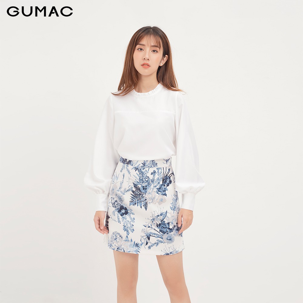 [Mã WAFAST hoàn 20% tối đa 100k xu đơn 250k] Chân váy A họa tiết VA12146 GUMAC | BigBuy360 - bigbuy360.vn