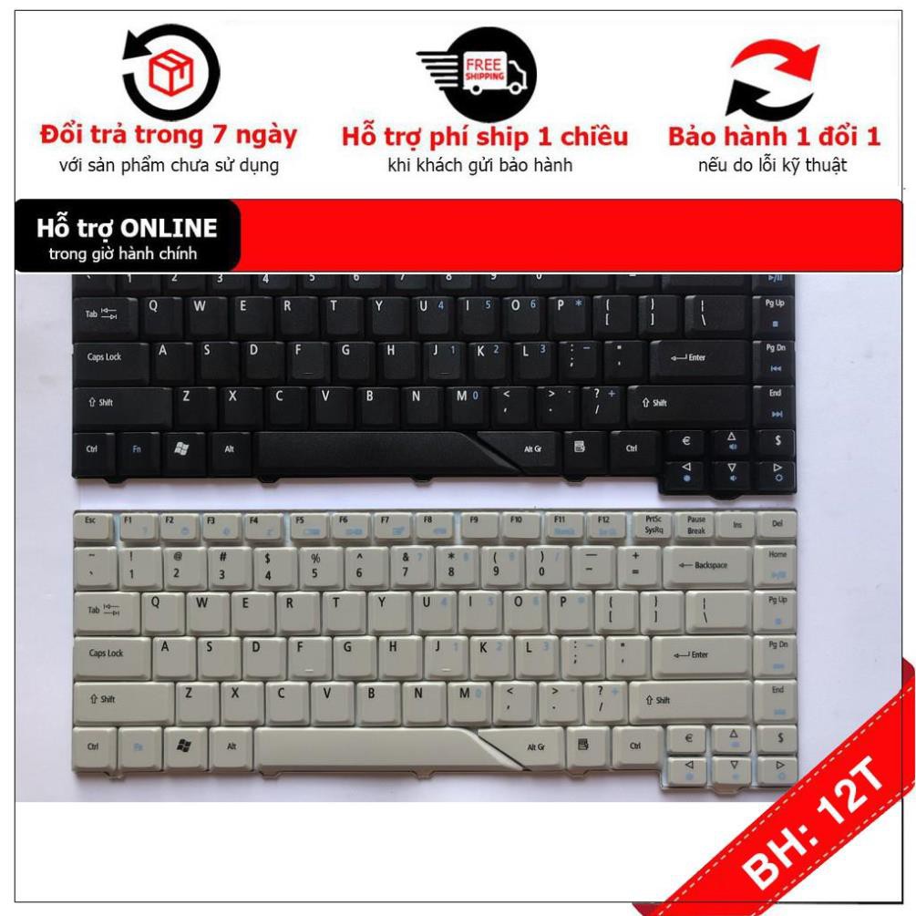 [BH12TH] Bàn phím cho Acer Aspire 4210 4520 4710 5220 5310 5720 5235 6920  Đen Hàng Mới 100% . màu đen