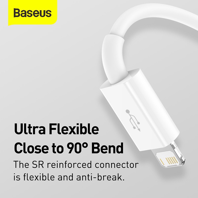 Cáp sạc nhanh 3 đầu 3.5A Baseus - Dây 3 in 1 micro usb typec ip dài 1.5m cho samsung oppo xiaomi 11 12 13  14 promax ...
