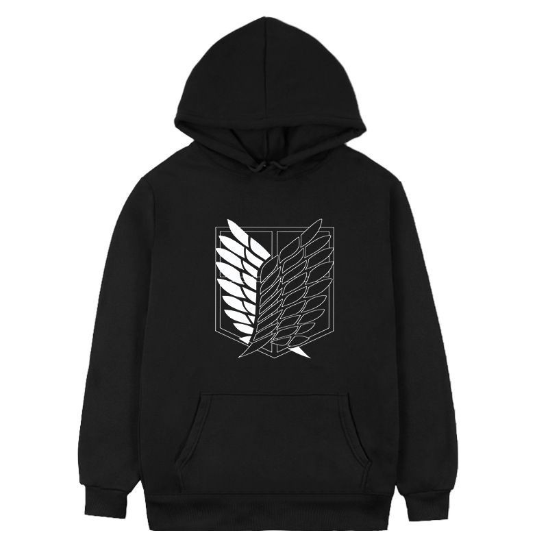 Áo hoodie in hình hoạt hình Attack On Titan thời trang