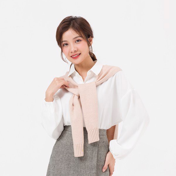 Khăn len giả áo phong cách Hàn Quốc VIEN TRAN V61O20Q001