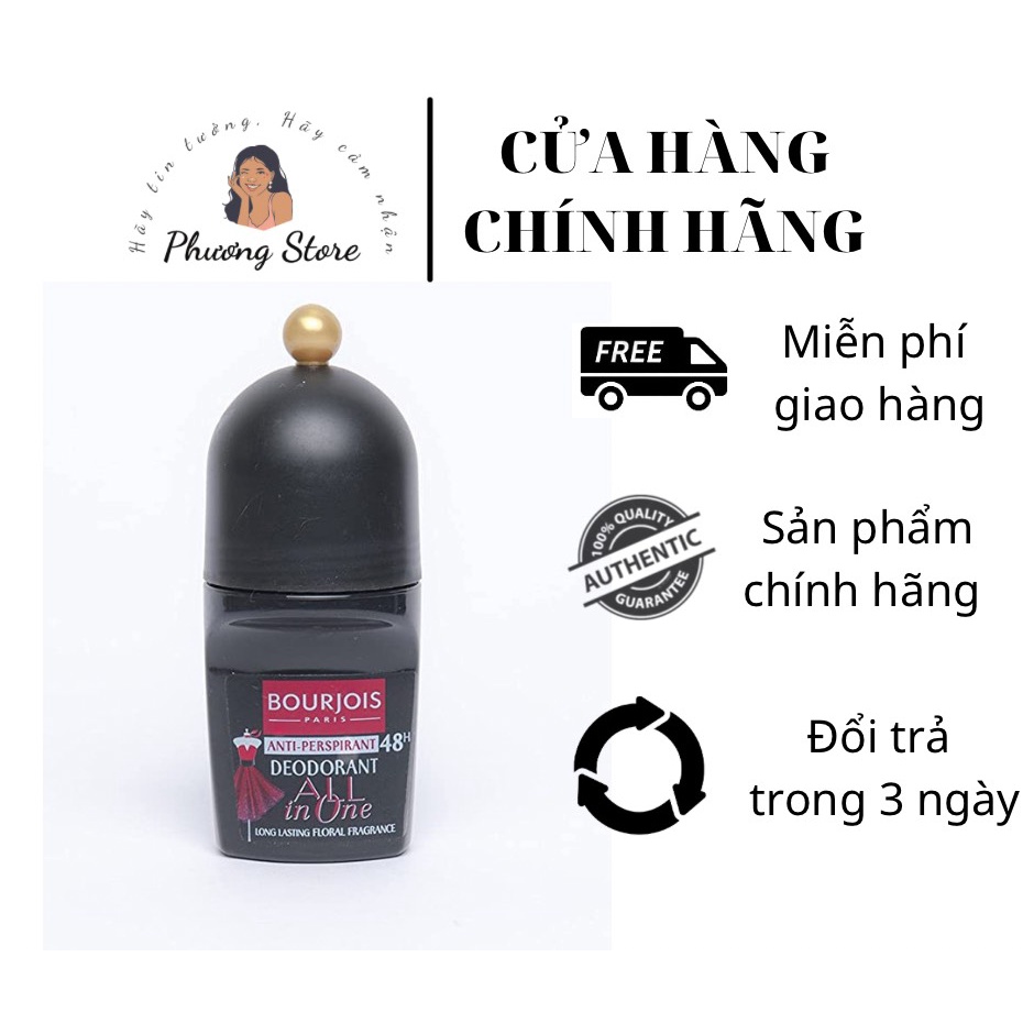 lăn khử mùi giảm tiết mồ hôi 48h BOURJOIS ALL IN ONE