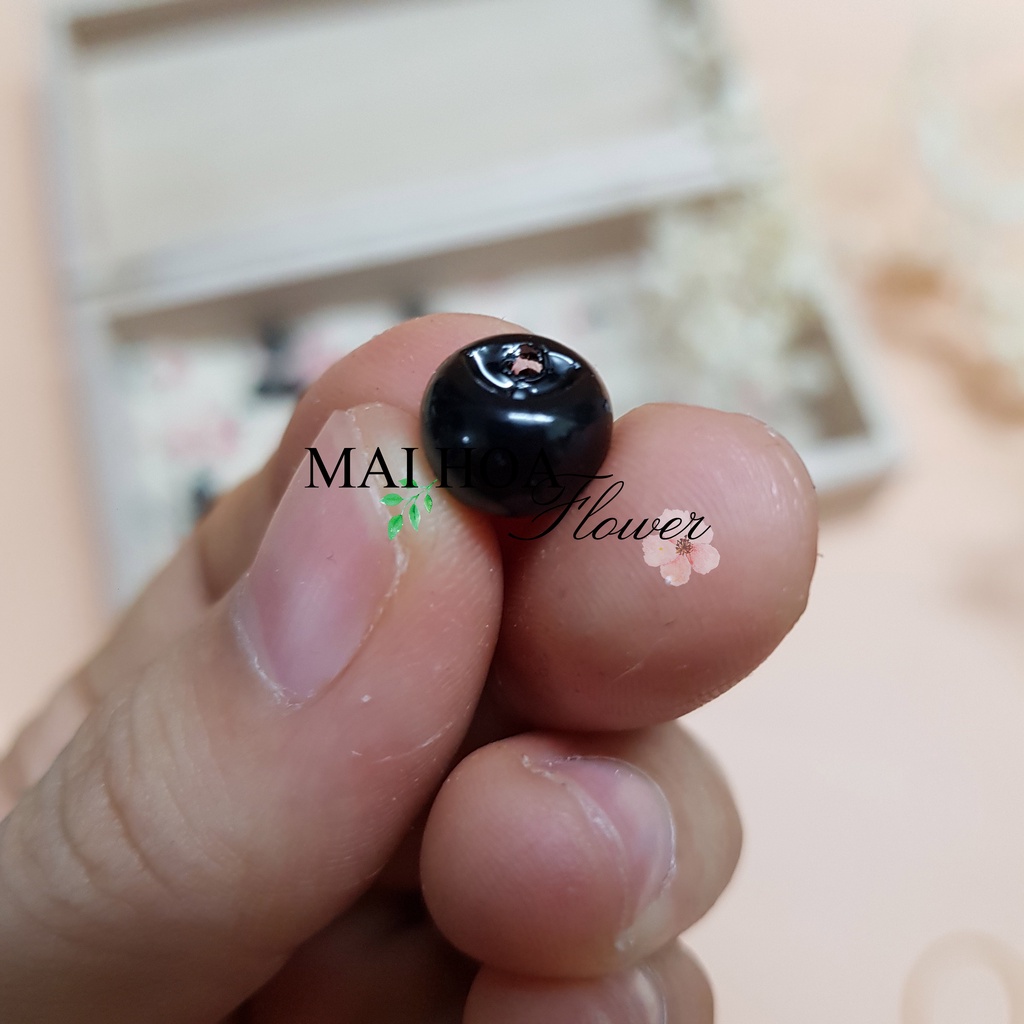 Set 30 chiếc Khuy nút cài áo tròn giả ngọc, cúc cài áo tròn giả ngọc, Maihoaflower