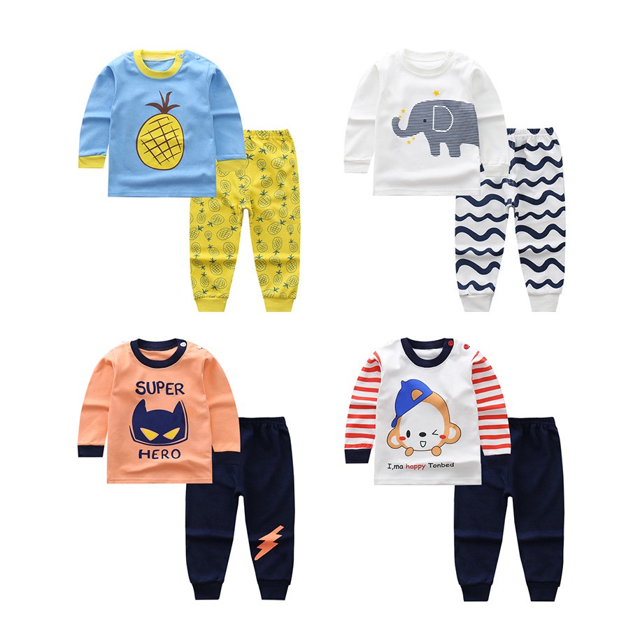 Bộ cotton mặc nhà cho bé