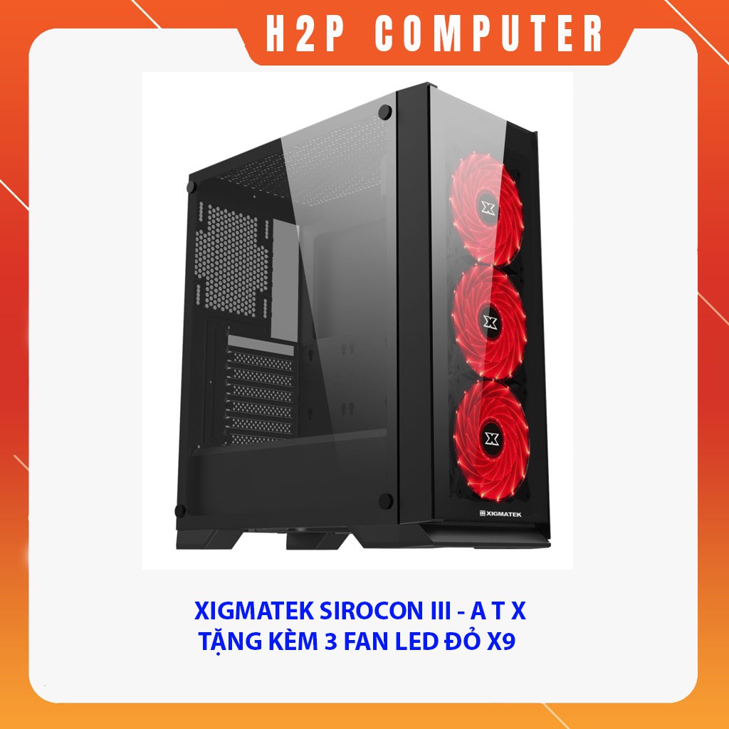 Vỏ Case XIGMATEK SIROCON III (EN43880) KO FAN - New - Chính hãng Mai Hoàng