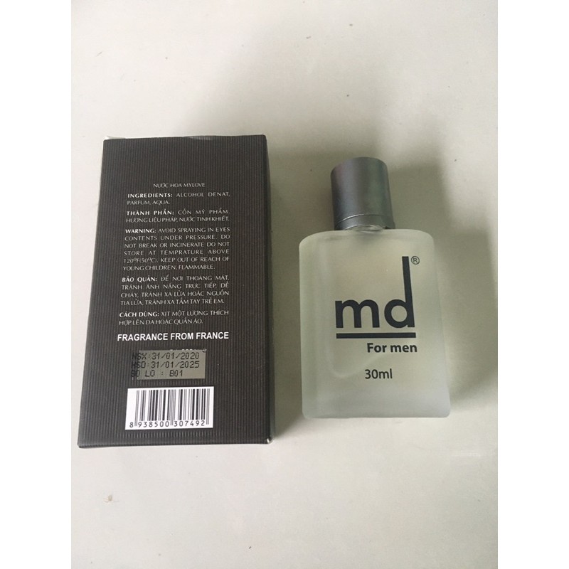 Nước hoa MD 30ml Chuẩn Men