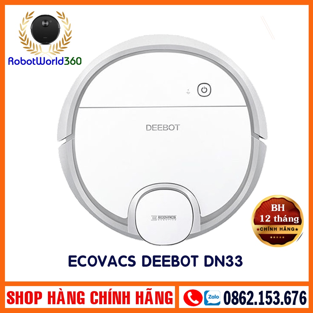 [HÀNG LIKE NEW] Robot hút bụi lau nhà Ecovacs DN33 Bảo hành 6 tháng - Tặng kèm 1 tài khoản Ecovacs