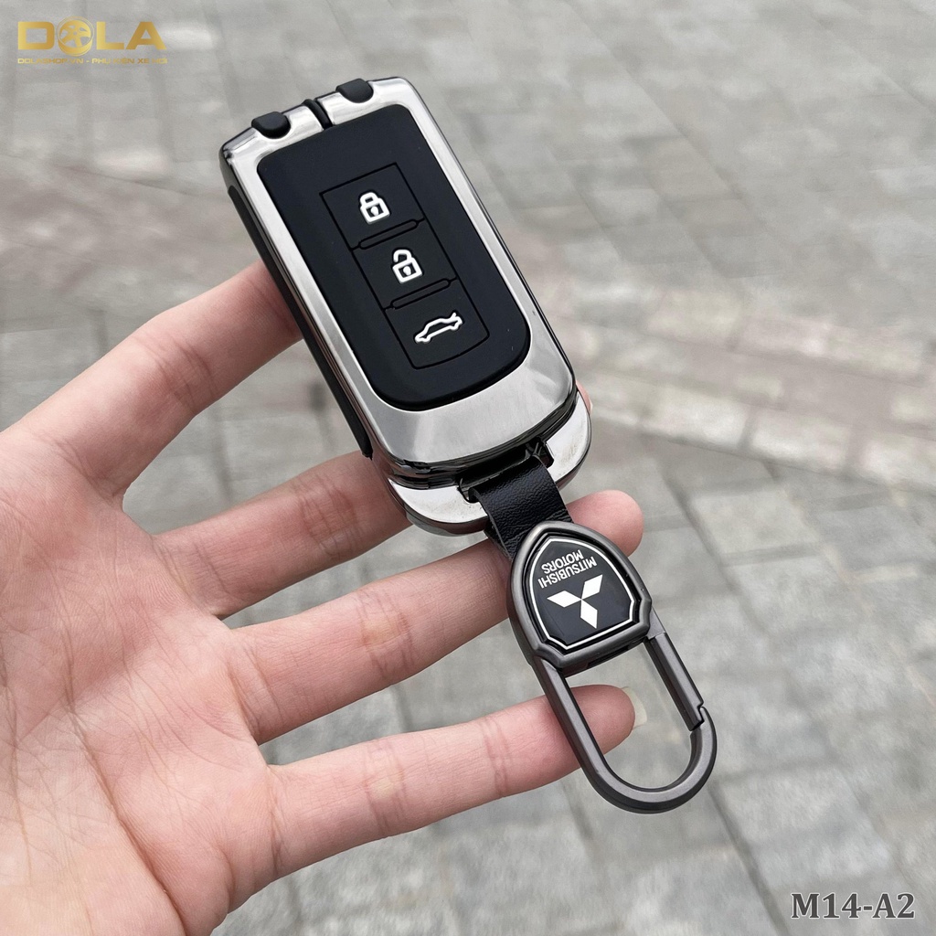 Vỏ ốp khoá xe hơi, Bọc chìa smartkey ô tô Mitsubishi outlander, xpander