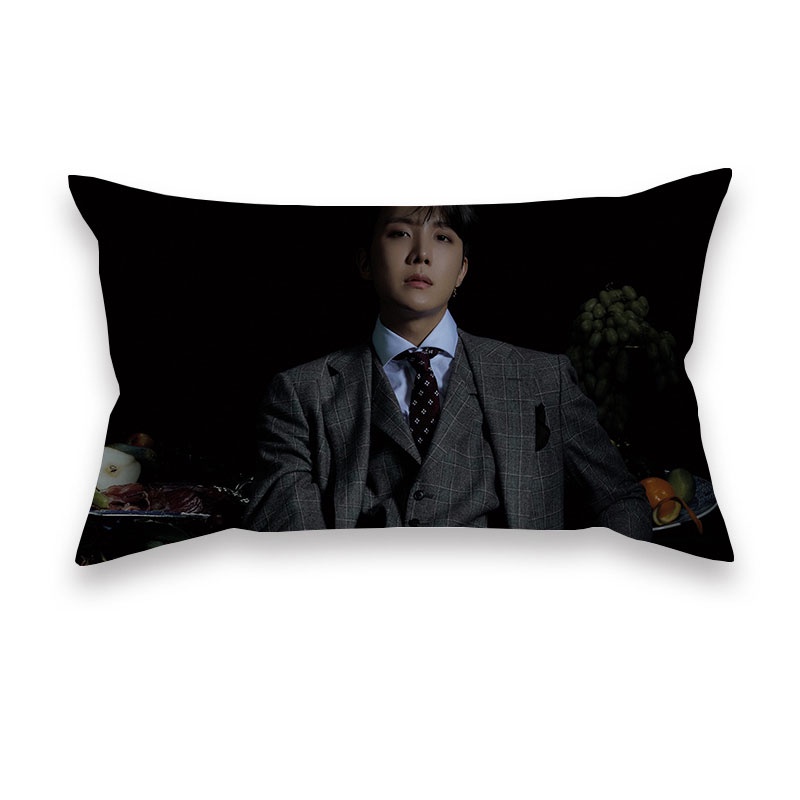 Vỏ Gối Polyester 50 * 30cm In Hình Nhóm Nhạc BTS