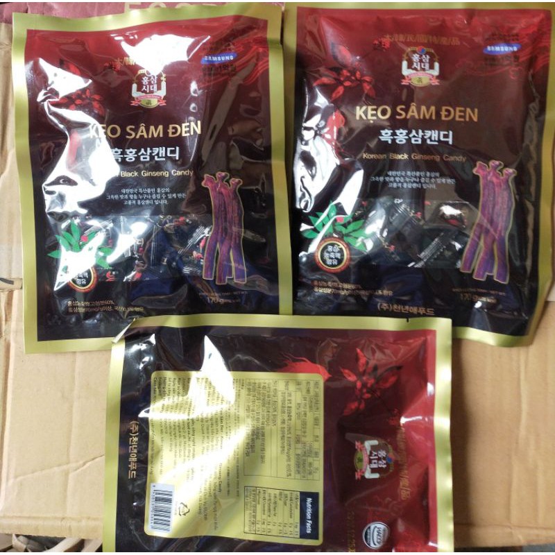 KẸO HẮC SÂM HÀN QUỐC 170G.