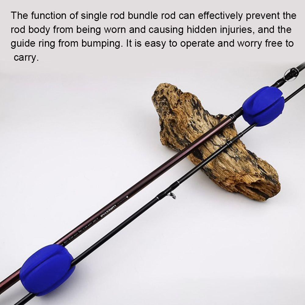 Dây Cao Su Buộc Cần Câu Cá Hình Quả Trứng Màu Xanh Lá / Xanh Dương