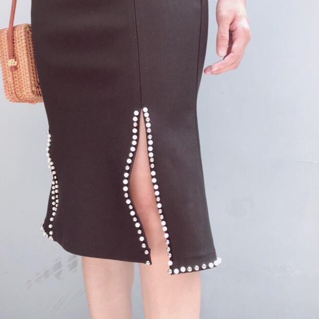 12.12 Xả - [có size eo < 95cm] Chân Váy Xẻ 2 Tà Đính Hạt - Chân Váy Bút Chì - Chân Váy Công Sở Size Đại Y88 ' 2021 . ᴬ : | BigBuy360 - bigbuy360.vn