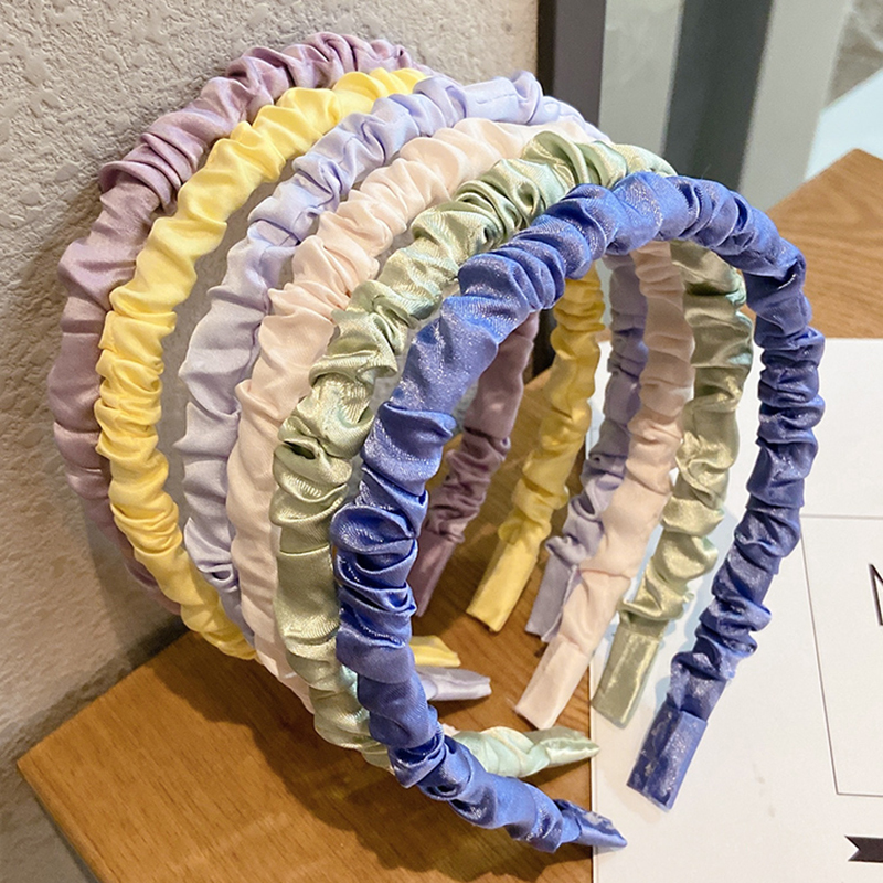 Băng Đô Cài Tóc Kiểu Hàn Quốc Nhiều Màu Sắc Thiết Kế Ngọt Ngào Cho Nữ