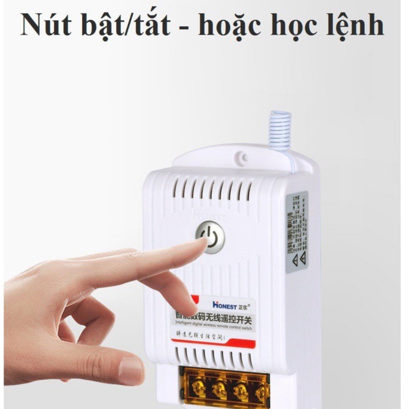 Công tắc điều khiển từ xa Honest HT-9220KG,(công suất lớn 220v 30A 1000m dùng cho máy bơm, moto điện.