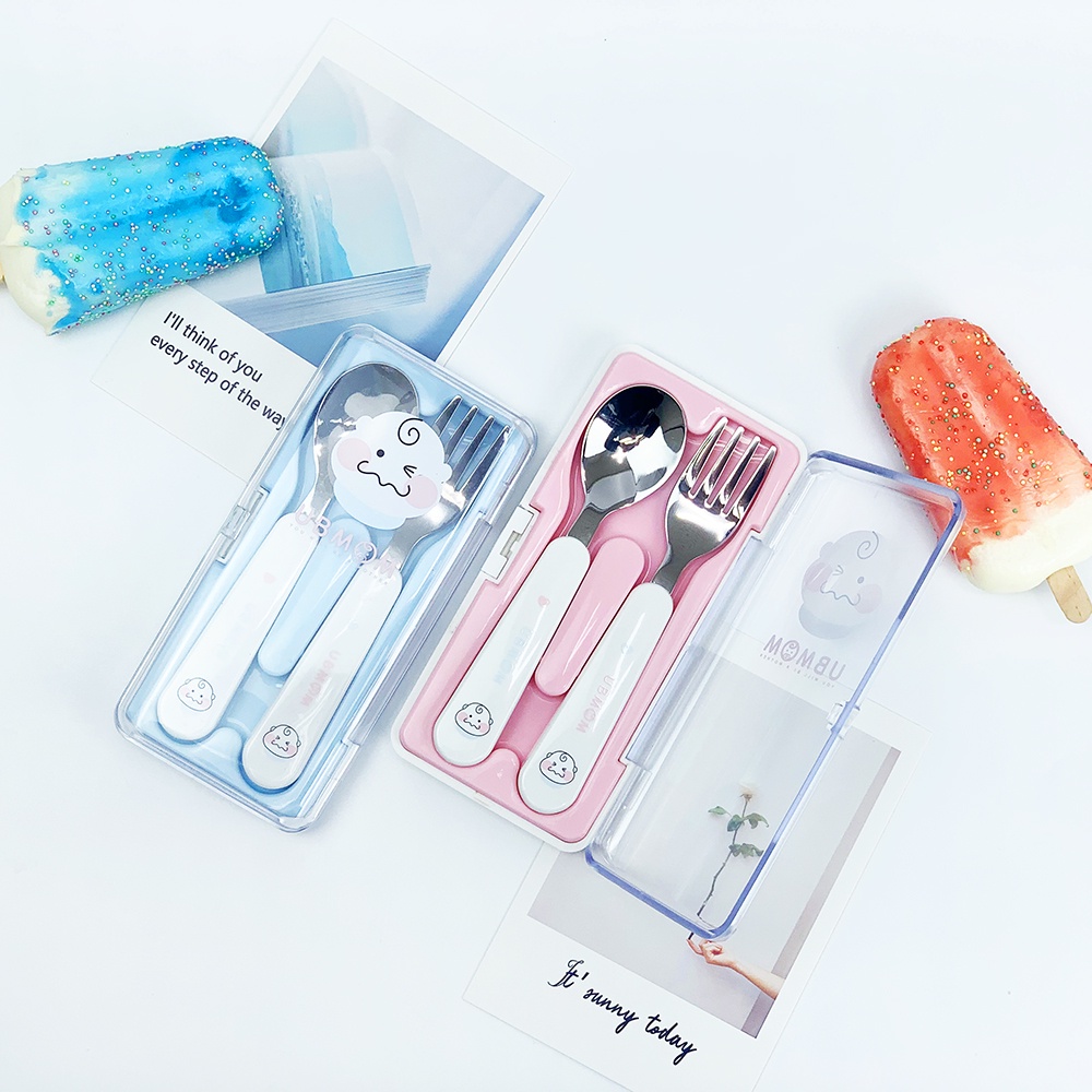 Bộ muỗng nĩa tập ăn Ubmom