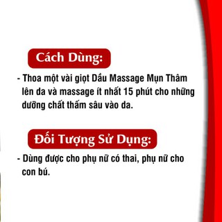 Dầu Massage Gold Thâm Mụn 50ml