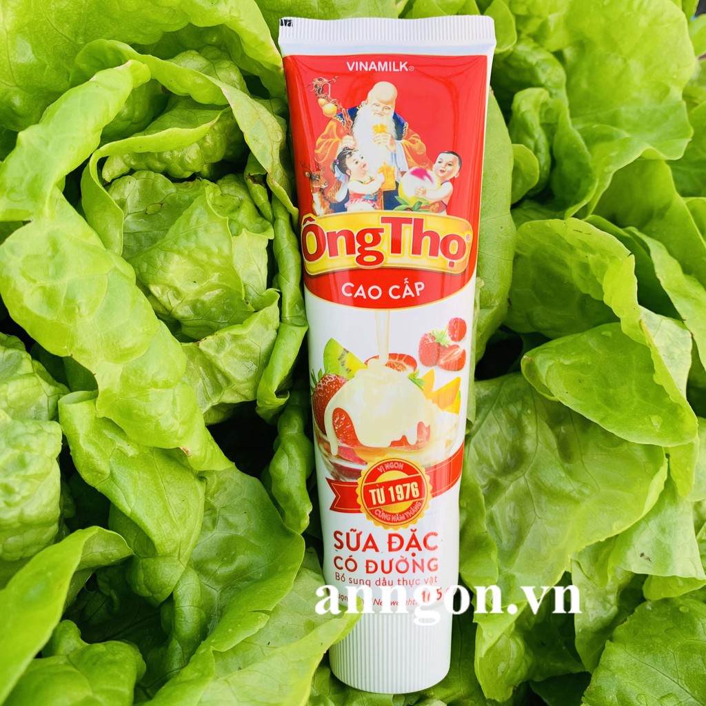 Sữa đặc ông thọ loại tuýp 165g siêu tiện lợi, siêu hot - sữa đặc có đường ông thọ đỏ nguyên chất