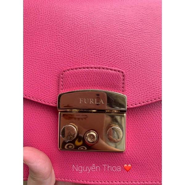 Túi furla top S màu rose used AUTHENTIC