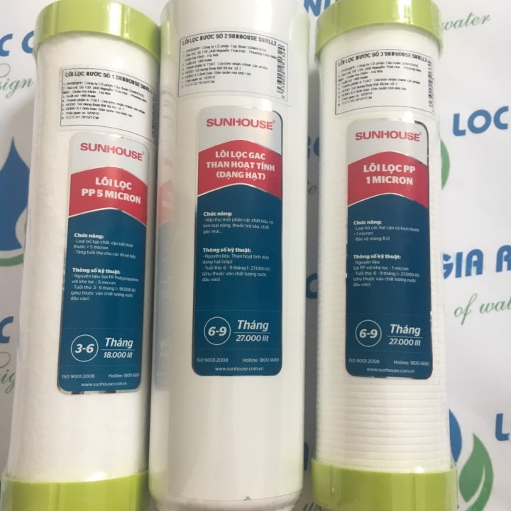lõi lọc nước sunhouse - bộ 3 lõi lọc nước sunhouse - SH103 | BigBuy360 - bigbuy360.vn