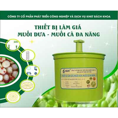 Thiết bị làm giá đỗ, muối dưa cà đa năng Bách Khoa Việt Nam BKIDT - BKIDT - An toàn tiện lợi