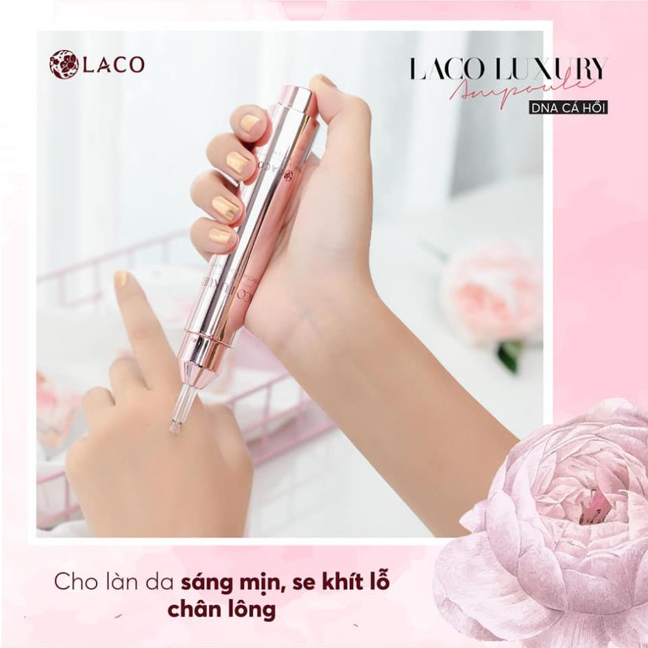 Serum Ampoule DNA Cá Hồi Laco Luxury - Giúp dưỡng ẩm sâu, da trắng sáng (tuýp 15ml)