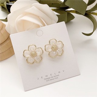 Bông tai, khuyên tai đính đá, hoạ tiết hoa vintage