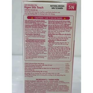 Thuốc Nhuộm Tóc Phủ Bạc Cao Cấp Bigen Silk Touch