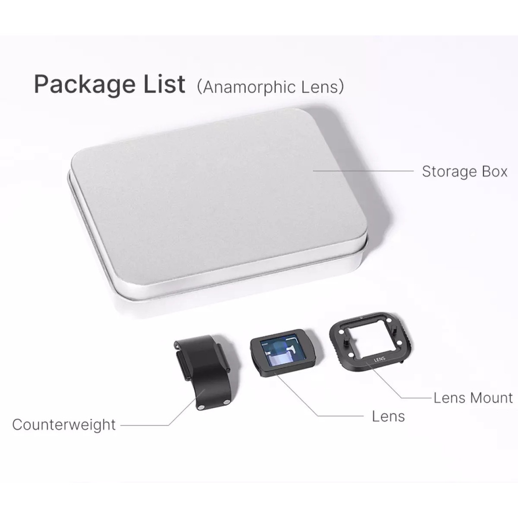 ULANZI DR-09 Wide Angle Lens / DR-10 1.33x Anamorphic Lens - HÀNG CHÍNH HÃNG - Lens dành cho DJI Mavic 2 Pro