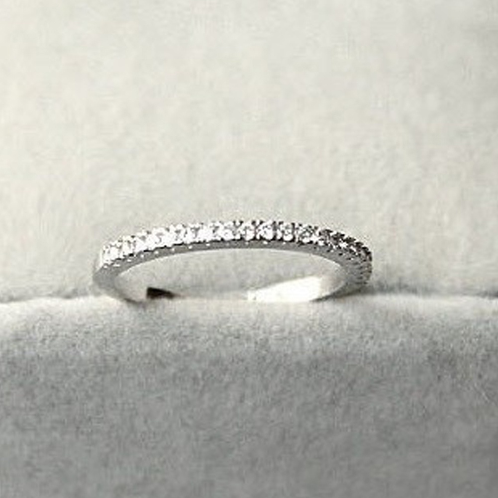 Nhẫn Mạ Bạc 925 Đính Đá Nhân Tạo Thời Trang