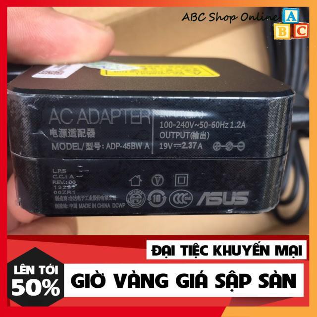 Sạc dành cho Laptop Asus 19V - 2.37A - (Chân sạc 4.0 x 1.35 mm CHÂN NHỎ) VUÔNG - Hàng Nhập Khẩu