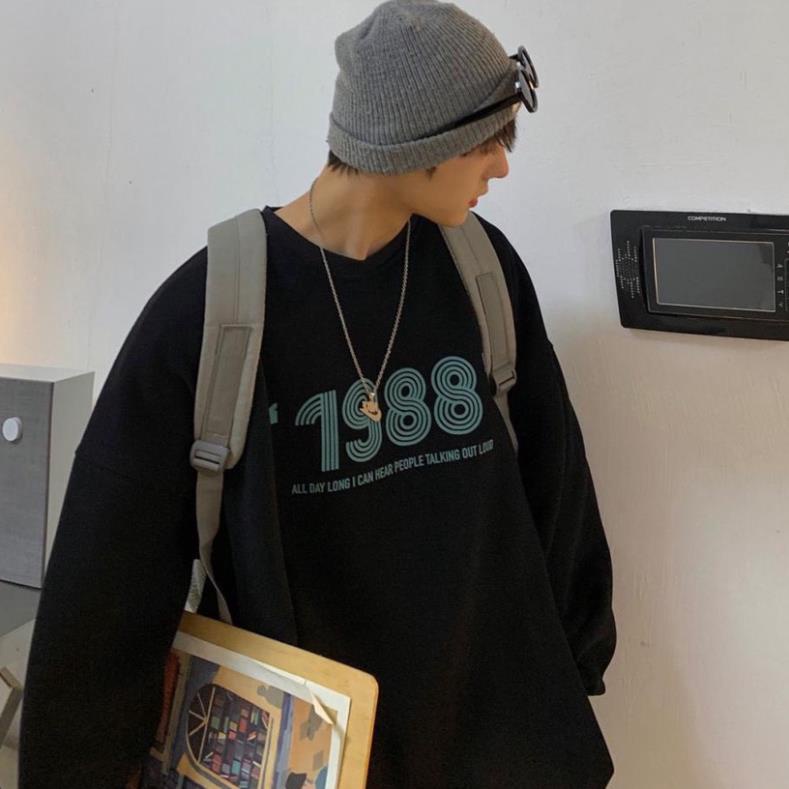 Áo Sweater , Áo Nỉ 1988 Form Rộng Uniex Phong Cách Ulzzang | BigBuy360 - bigbuy360.vn