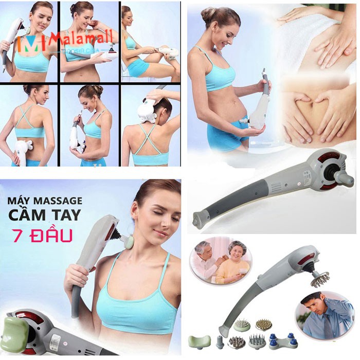 Máy Mát Xa Cầm Tay 7 Đầu Sl-999