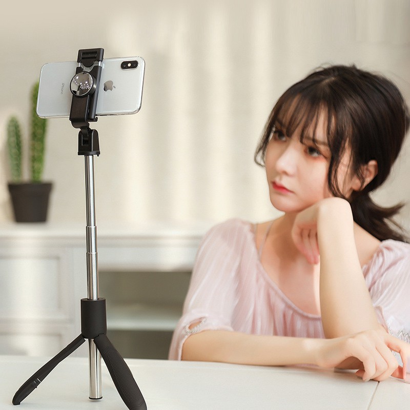 Gậy Selfie Bluetooth Xoay 360 Độ Có Điều Khiển Từ Xa Giá Đỡ | BigBuy360 - bigbuy360.vn