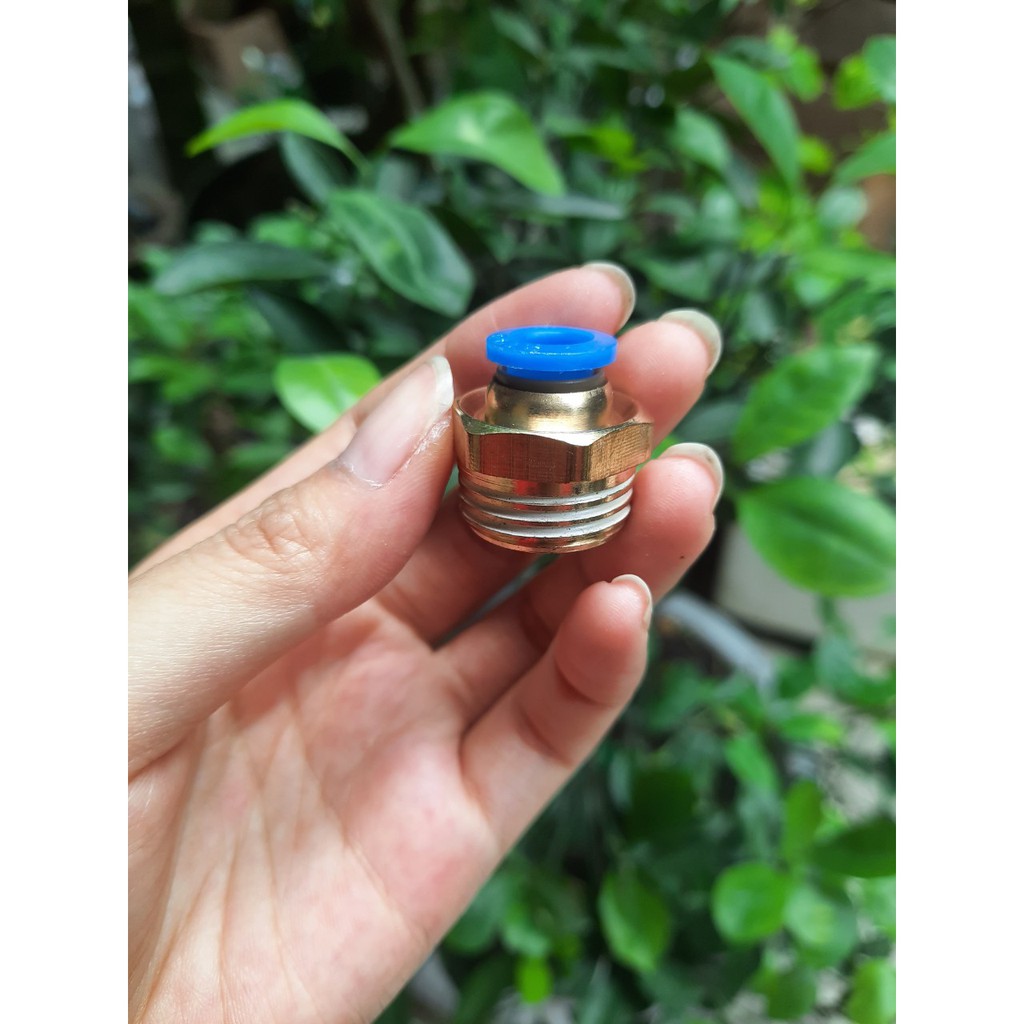 Ren ngoài phi 21 nối ống plastic 8mm cho hệ thống phun sương Loại đẹp