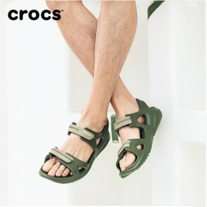 dép sandal quai ngang nhựa cá sấu swiftwaterwave river cho nam đi mưa, lội nước, đi biển, chống hôi chân