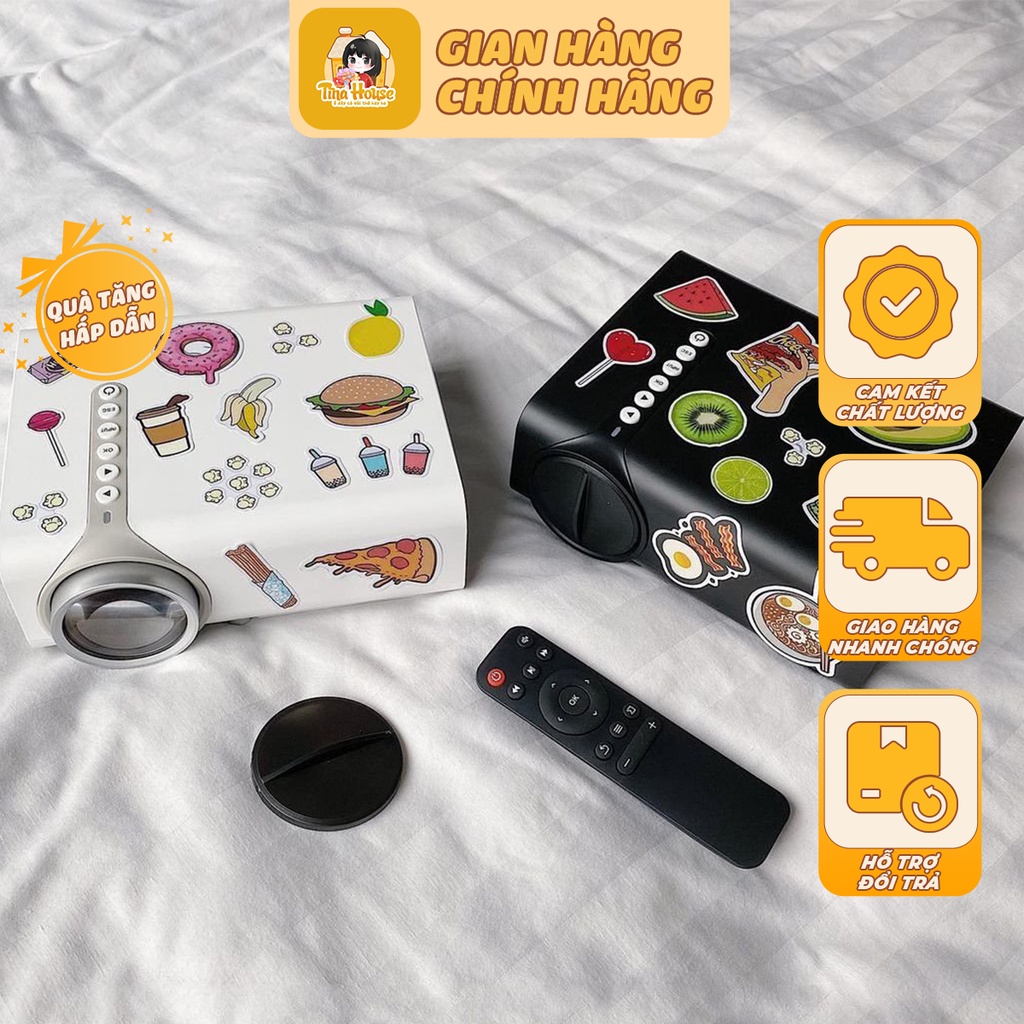 Máy Chiếu Phim Mini YG530 -Wifi - Độ Phân Giải 1080p HD Tặng Dây HDMI & 10 Stickers-Hàng Chính Hãng Lejiada