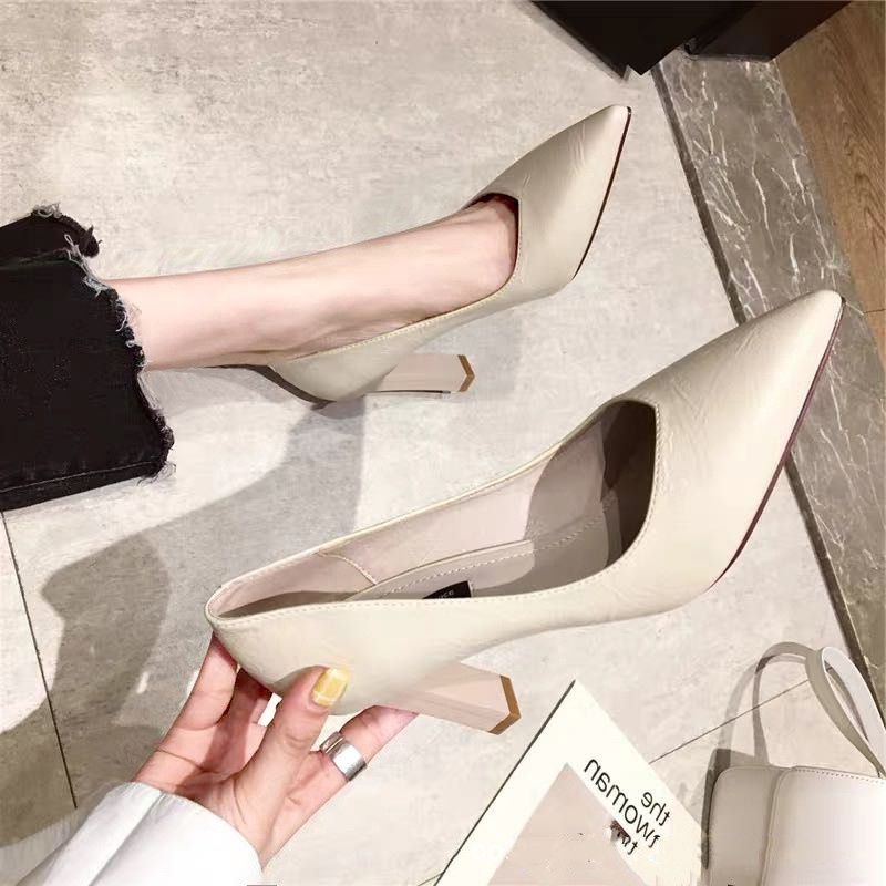 ZTAIXIELUA  Giày nữ ZTAIXIELUA 02295 bằng da mềm mũi nhọn gót cao 8CM thời trang