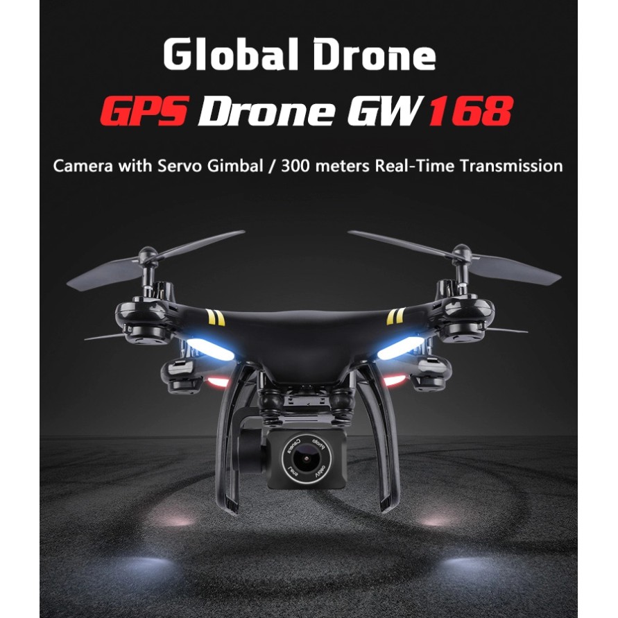 Máy Bay Điều Khiển Từ Xa Global Drone GW168: HD Camera sử dụng GPS 4G 5G WiFI dễ dàng điều khiển