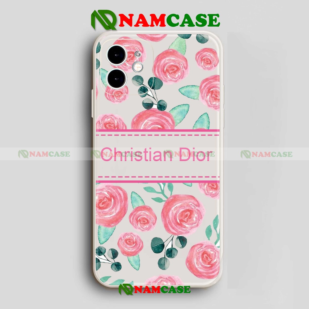 Ốp lưng iPhone Dior cạnh viền vuông silicon dẻo cho iphone 6/6s/7/8/X/XS/XR/11/12/13 Pro Plus Max cute đẹp dễ thương