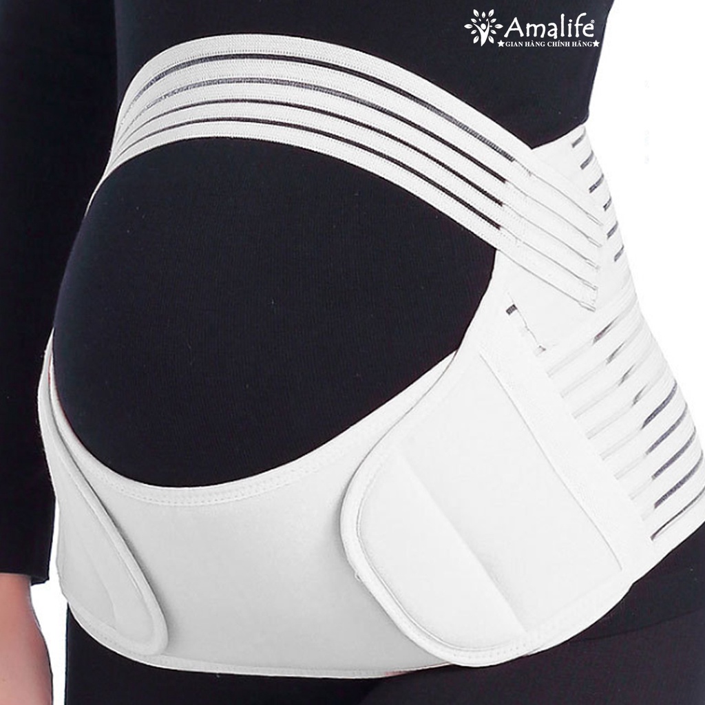 Đai Đỡ Bụng Bầu Cho Mẹ Bầu Chọn Size – Đai Nâng Đỡ Bụng Trước Khi Sinh - Màu Trắng – Làm Gen Nịt Bụng Sau Sinh Cao Cấp
