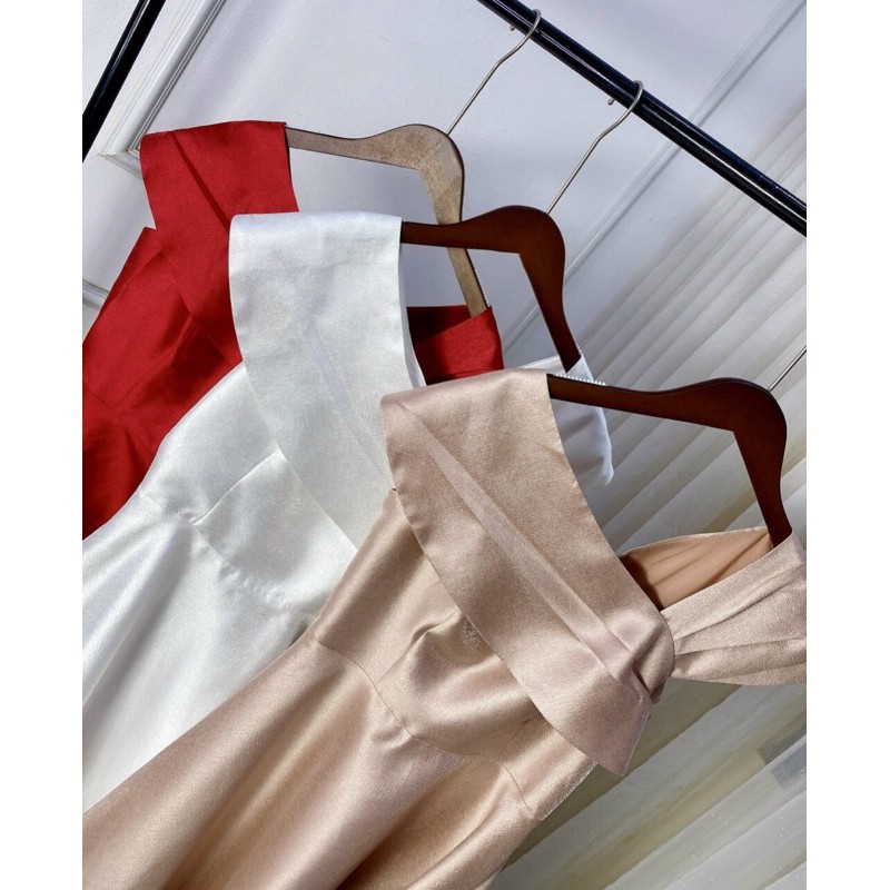 [ẢNH THẬT] V212 VÁY ĐẦM TRẮNG DỰ TIỆC, DẠ HỘI KỶ YẾU PROM, VÁY CÔNG CHÚA TIỂU THƯ, ĐẦM THIẾT KẾ CHÉO VAI ĐI TIỆC CƯỚI | BigBuy360 - bigbuy360.vn